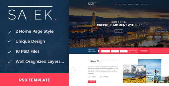 SATEK. - Hotel & Resort PSD Template