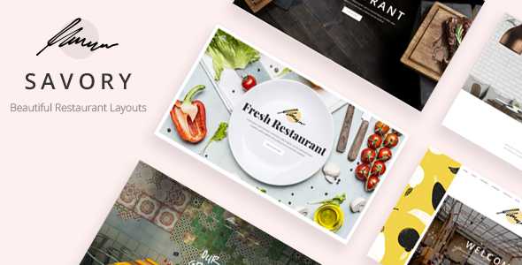 Savory v1.3 - A Beautiful Restaurant WordPress Theme