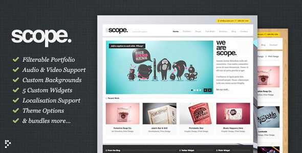 Scope: Themeforest Agency / Business WordPress Theme