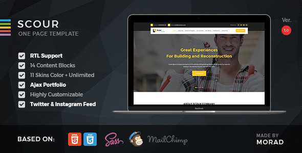 Scour - Construction HTML Page Template