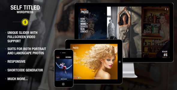 Self Titled - Themeforest responsive & unique WordPress theme