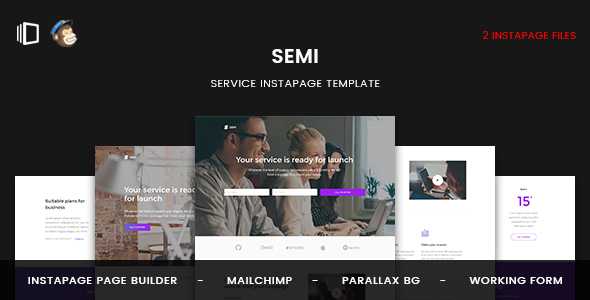 Semi - Service Instapage Landing Page