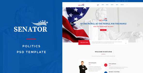 Senator - Politics PSD Template