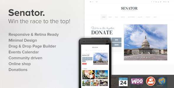 Senator - Themeforest Political WordPress Theme