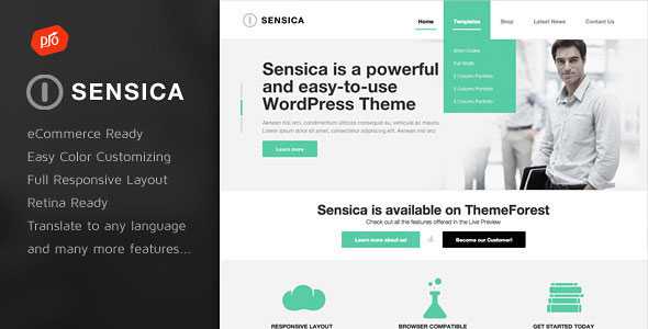 Sensica - Themeforest Responsive WordPress Theme