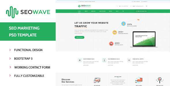 Seo Wave v1.1 - HTML Template for SEO