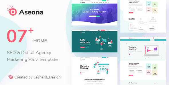 SeoMoz v1.0 - SEO Digital Marketing Template PSD