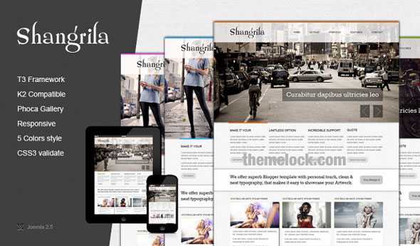 Shangrila - TemPlaza Joomla 2.5 Template