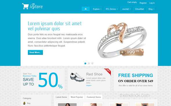 Shaper iStore - JoomShaper Joomla eCommerce Template