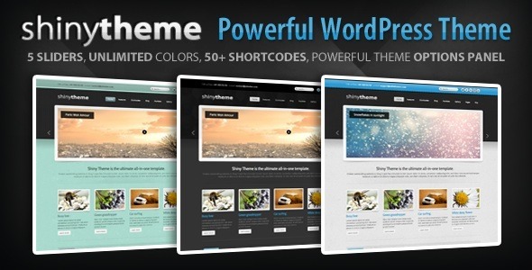 THEMEFOREST SHINY THEME - POWERFUL WORDPRESS THEME