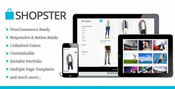 Shopster - Themeforest Retina Responsive WooCommerce Theme