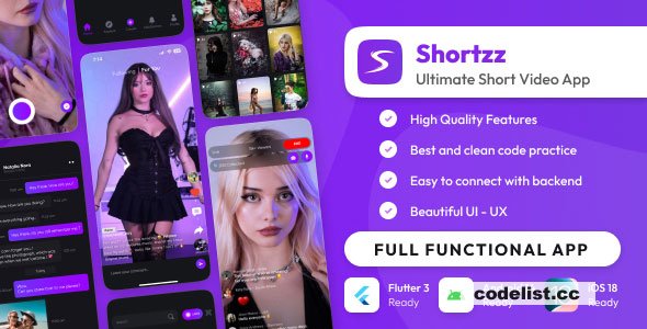 Shortzz - Tiktok Clone - Short Video App Live streaming App - 24 November 2025