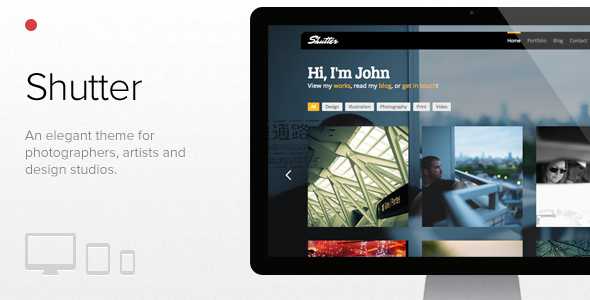 Shutter - Themeforest Photography & Portfolio WP theme