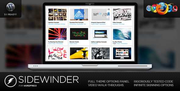 SideWinder for WordPress - Themeforest Dynamic Grid Portfolio