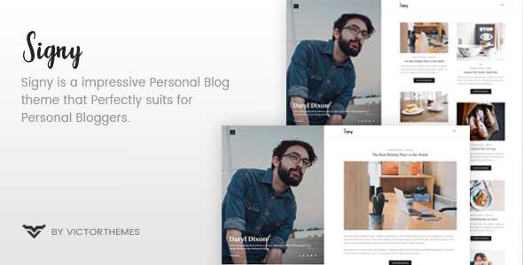 Signy v1.7 - A Personal Blog WordPress Theme