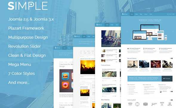Simple Love - Creativemarket Joomla Template
