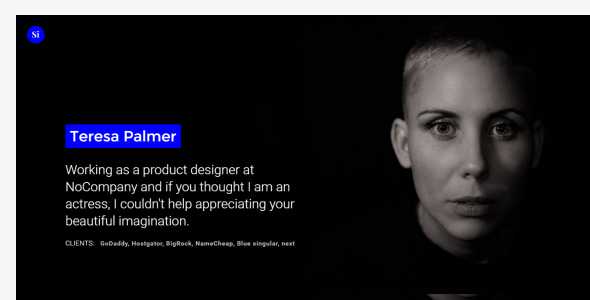Singular Minimal Personal Portfolio Template
