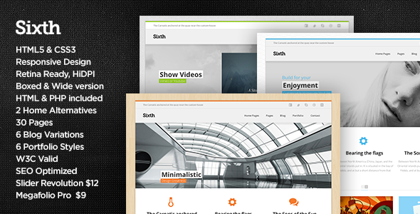Themeforest Minima - A Minimal Personal Portfolio Site