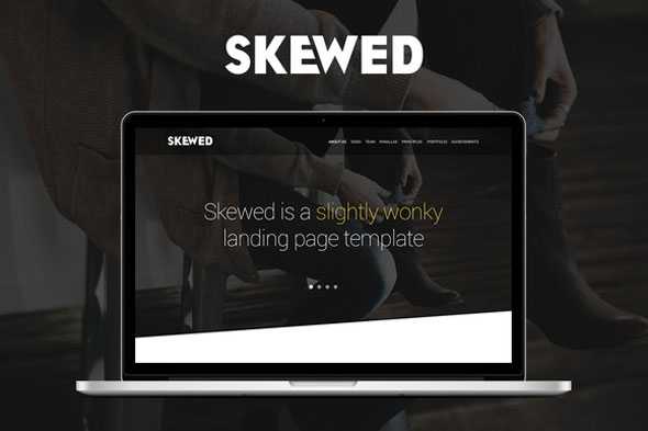 Skewed - Creativemarket Landing Page Template