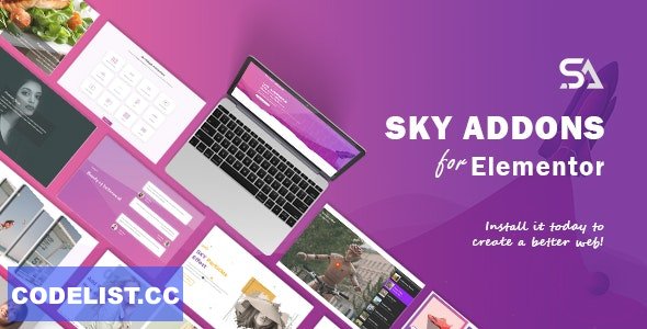Sky Addons v1.5.7 - for Elementor Page Builder WordPress Plugin