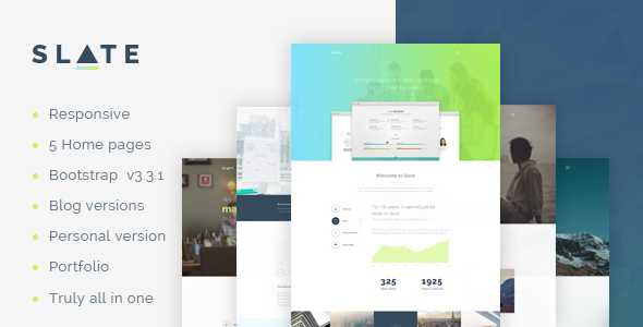 Slate - A Real Multipurpose Corporate HTML5 Theme
