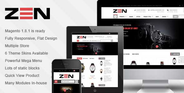 SM Zen - Themeforest Responsive Multi-Store Magento Theme