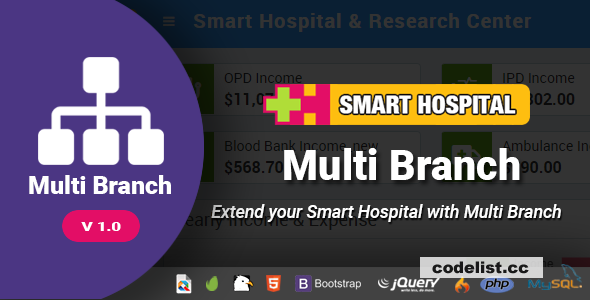 Smart Hospital Multi Branch v1.0