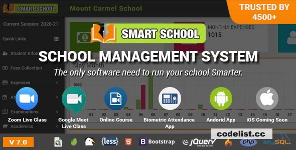 Smart School v7.2.0 - School Management System