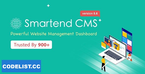 SmartEnd CMS v12.0.0 - Laravel Admin Dashboard with Frontend and Restful API - nulled