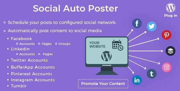 Social Auto Poster v2.8.1 - WordPress Plugin