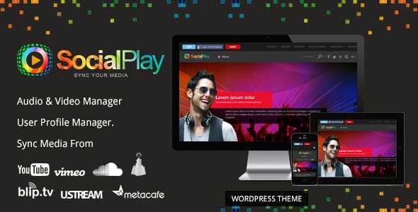 SocialPlay v2.0.0 - Media Sharing Wordpress Theme