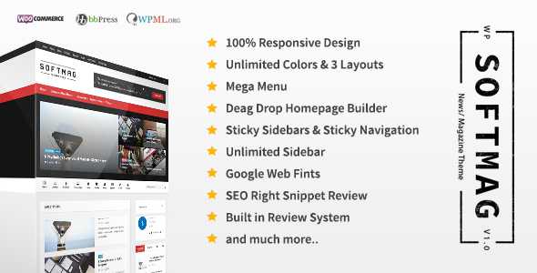 SoftMag - SEO Responsive WordPress Magazine