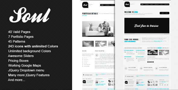 SOUL - Themeforest Premium HTML Template