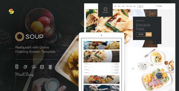 Soup - Restaurant with Online Ordering System Template