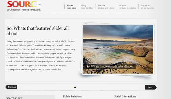 Source - Gabfire Premium Wordpress Theme