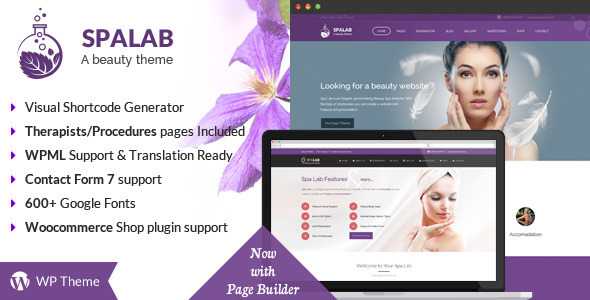 Spa Lab v2.8.1 - Beauty Salon WordPress Theme