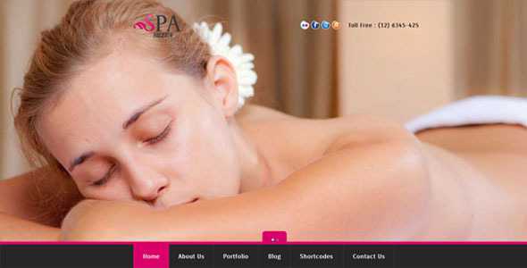 SPA SALON - Themeforest Creative WordPress CMS Theme