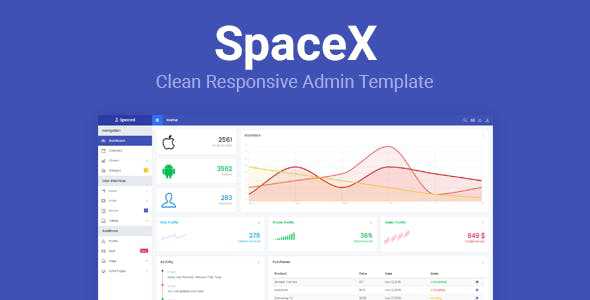 SpaceX v1.0 - Bootstrap Admin Template