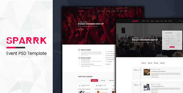 Sparrk - Event PSD Template