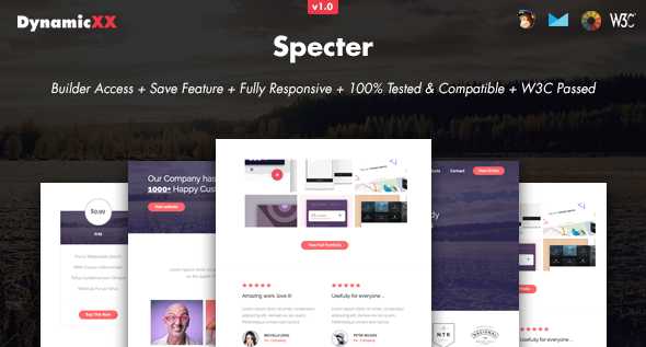 Specter - Responsive Email + Online Template Builder
