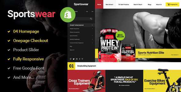 Sportwear - Multi Store Responsive Shopify Theme