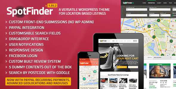SpotFinder - Themeforest Versatile Directory & Listings Theme