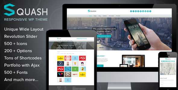 Squash - Themeforest Creative Portfolio WordPress Theme