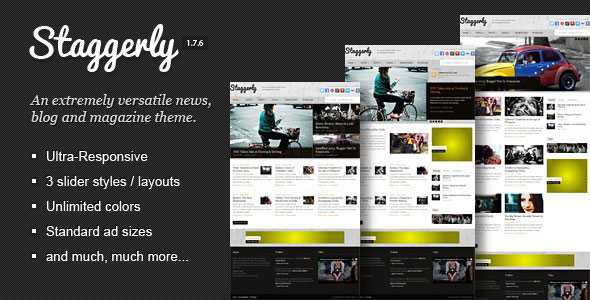 Staggerly - Themeforest Responsive News, Magazine & Blog Theme