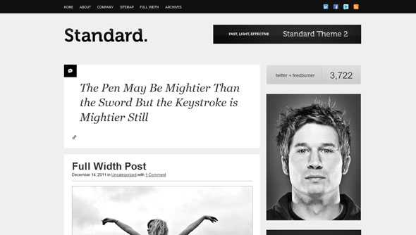 Standard Theme Wordpress Framework