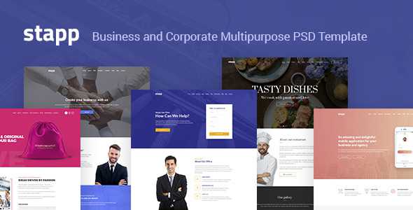 Stapp – Business Multipurpose PSD Template