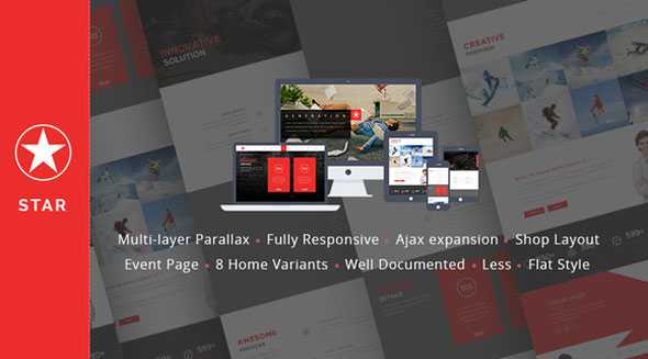 STAR - Creativemarket Multi-layer Parallax Template