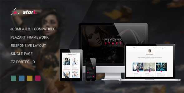 Start - One Page Responsive Joomla Template