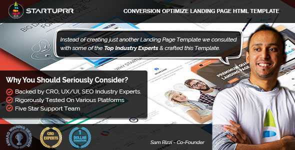 Startuprr - Conversion Optimize Landing Page Template