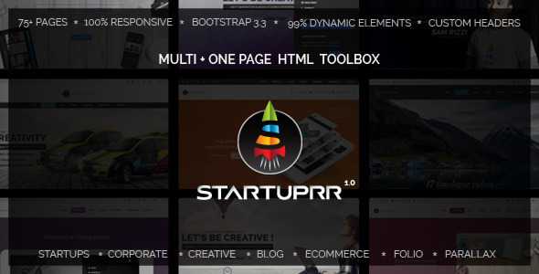 Startuprr - Unique Multi-Purpose HTML Template